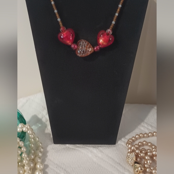 NEW Glass Lampwork Bead Necklace - Picture 4 of 10